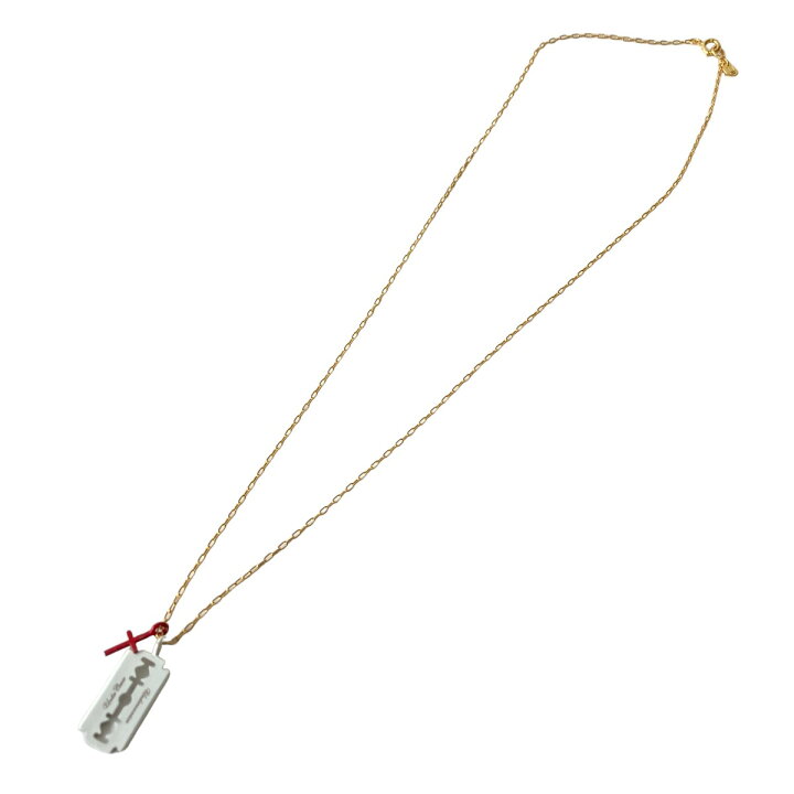 楽天市場】【中古】UNDERCOVER カミソリ＆クロスシルバーネックレス 