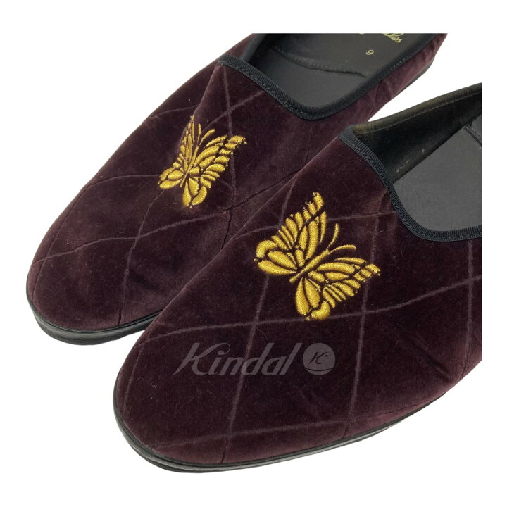 楽天市場】【中古】Needles ベルベットパピヨンミュール パープル 