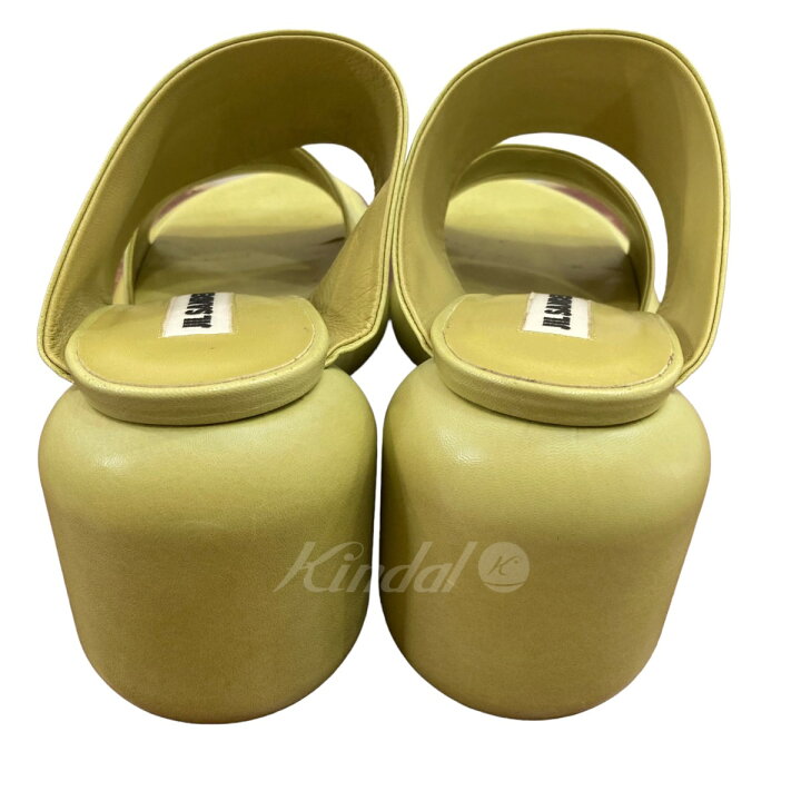 楽天市場】【中古】JIL SANDER22SS ブロックヒールレザーサンダル 