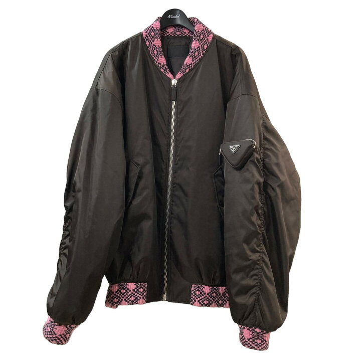 楽天市場】【中古】PRADA｢Re Nylon Knit Bomber Jacket｣プレートニット 