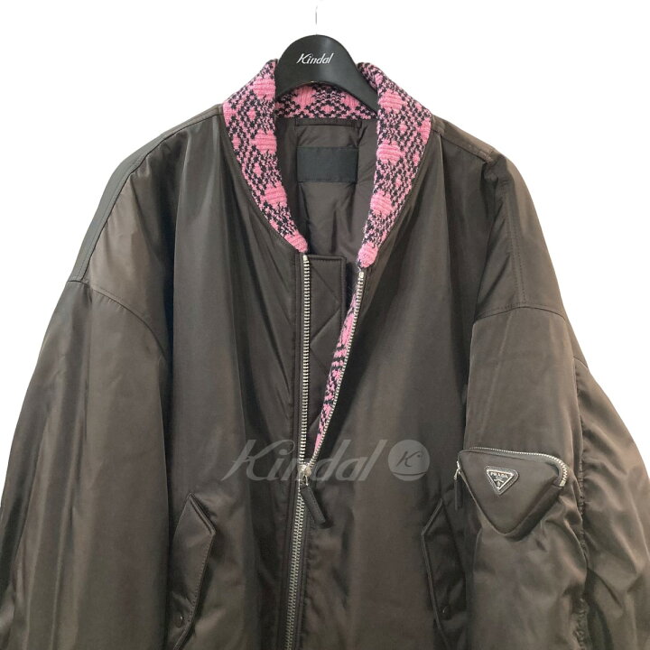 楽天市場】【中古】PRADA｢Re Nylon Knit Bomber Jacket｣プレートニット 