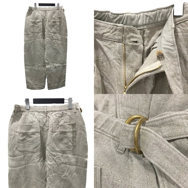 楽天市場】【中古】CAPERTICAリネンベルトワイドパンツ Linen Belted 