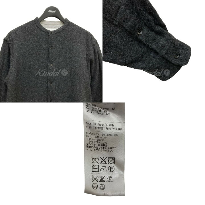 楽天市場】【中古】THE INOUE BROTHERSアルパカ混バンドカラーシャツ 