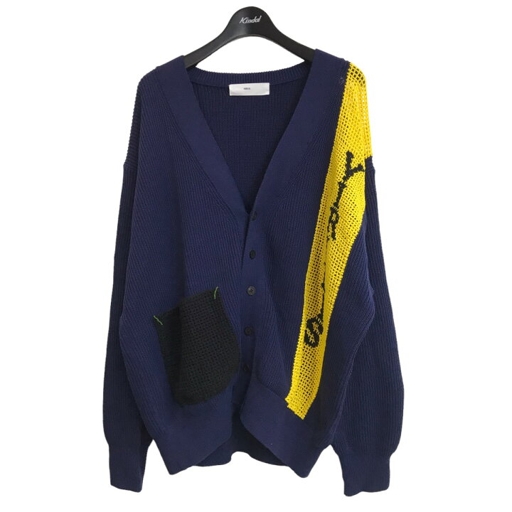 楽天市場】【中古】TOGA VIRILISロゴリブカーディガン ネイビー サイズ 