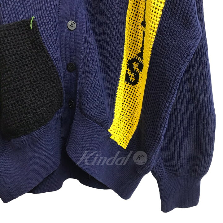 楽天市場】【中古】TOGA VIRILISロゴリブカーディガン ネイビー サイズ 