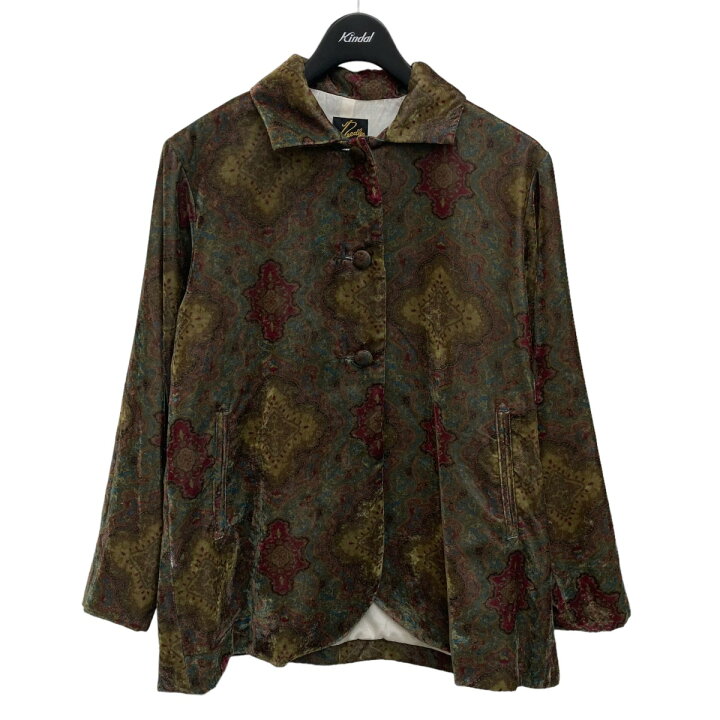 楽天市場】【中古】Needlesペイズリーベロアジャケット グリーン 