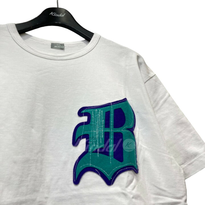 楽天市場】【中古】kolor／BEACON22SS ワッペンTシャツ ホワイト 
