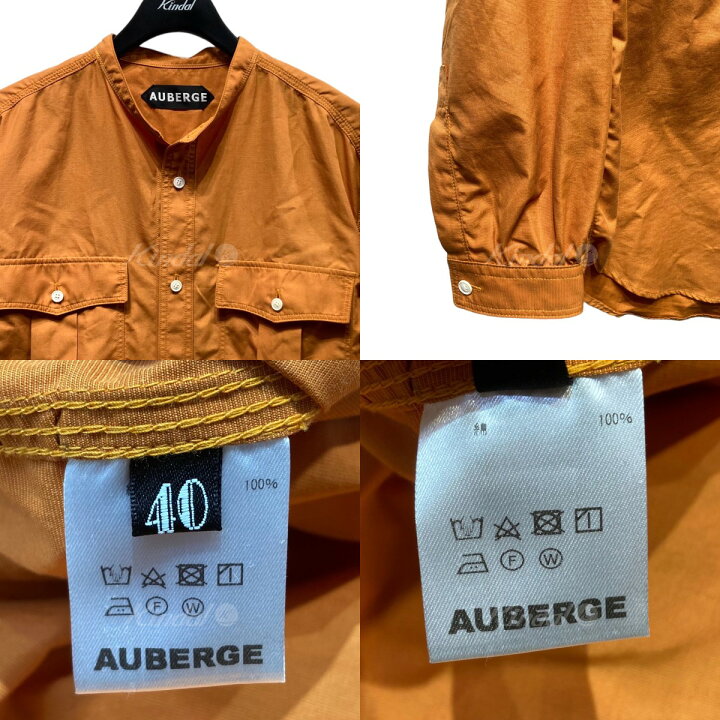 楽天市場】【中古】AUBERGEdurham カラーシャツ オレンジ サイズ：40  