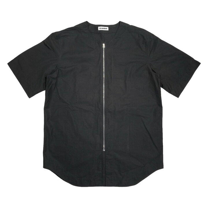 楽天市場】【中古】JIL SANDER 半袖ジップシャツ ブラック サイズ：48 