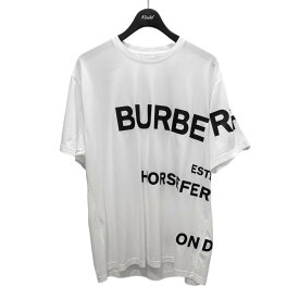 【中古】BURBERRY　HARLFORD T／20SS ホワイト サイズ：M 【190523】（バーバリー）