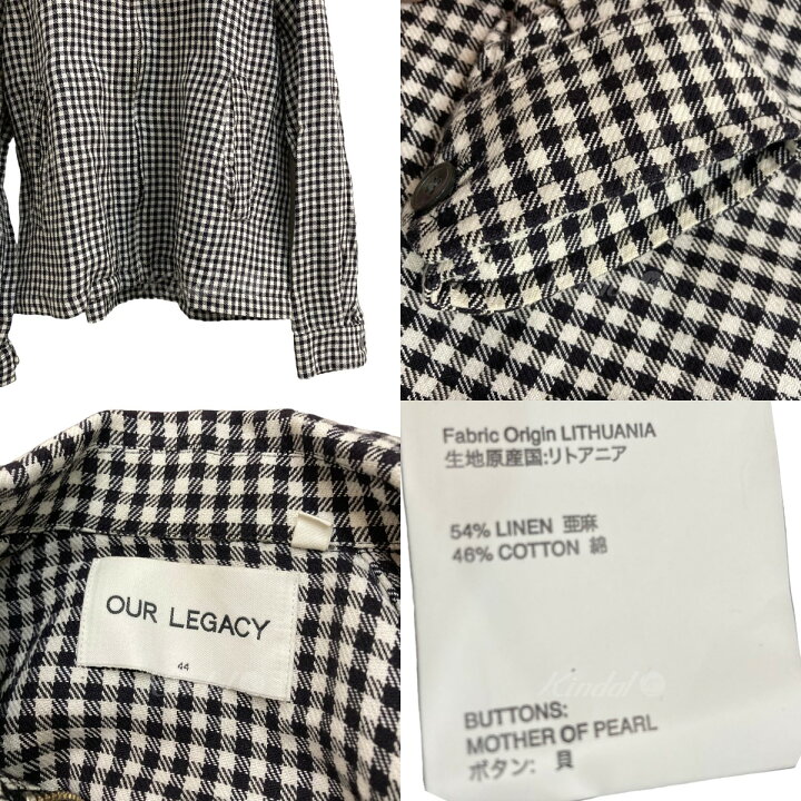 楽天市場】【中古】OUR LEGACY ギンガムチェックジップリネン 