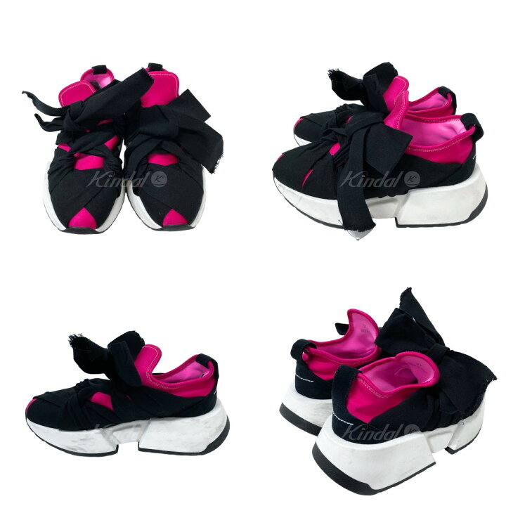 楽天市場】【中古】MM6 Maison Margiela リボンスニーカー ブラック 