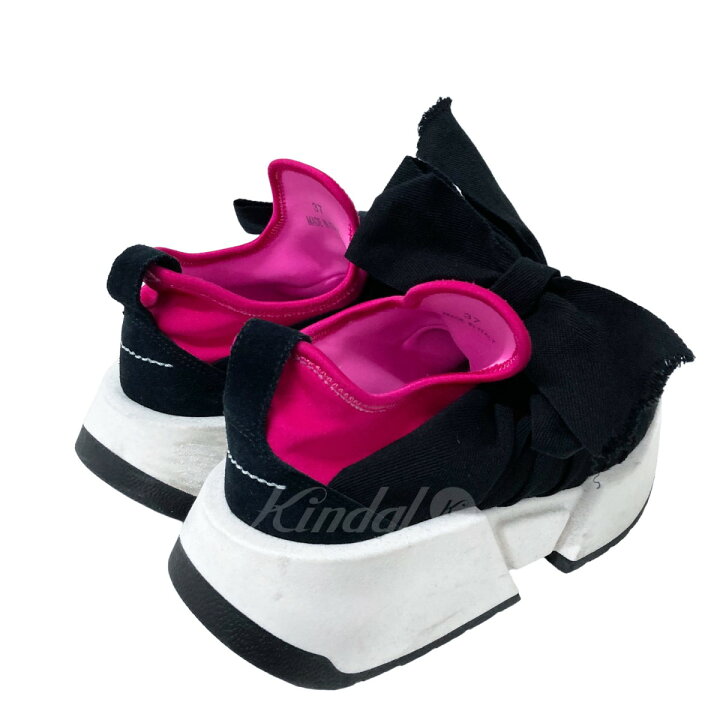楽天市場】【中古】MM6 Maison Margiela リボンスニーカー ブラック 