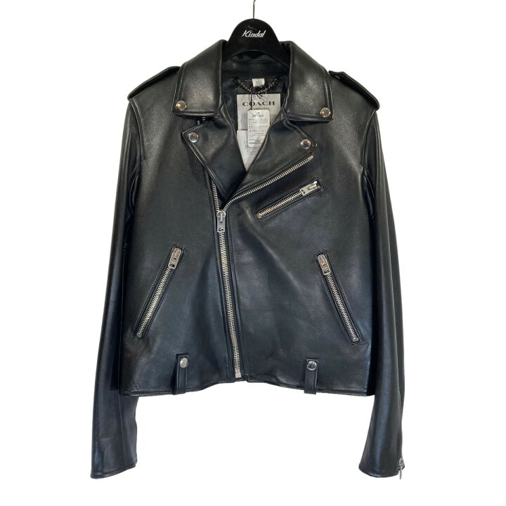 楽天市場】【中古】COACH MOTO JACKET レザーダブルライダース 