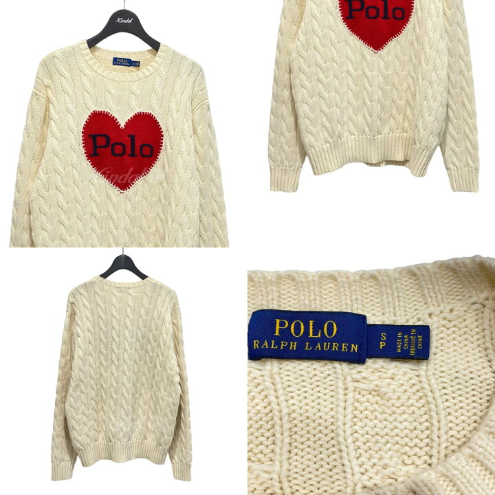 楽天市場】【中古】POLO RALPH LAUREN Poloハートケーブルニット  