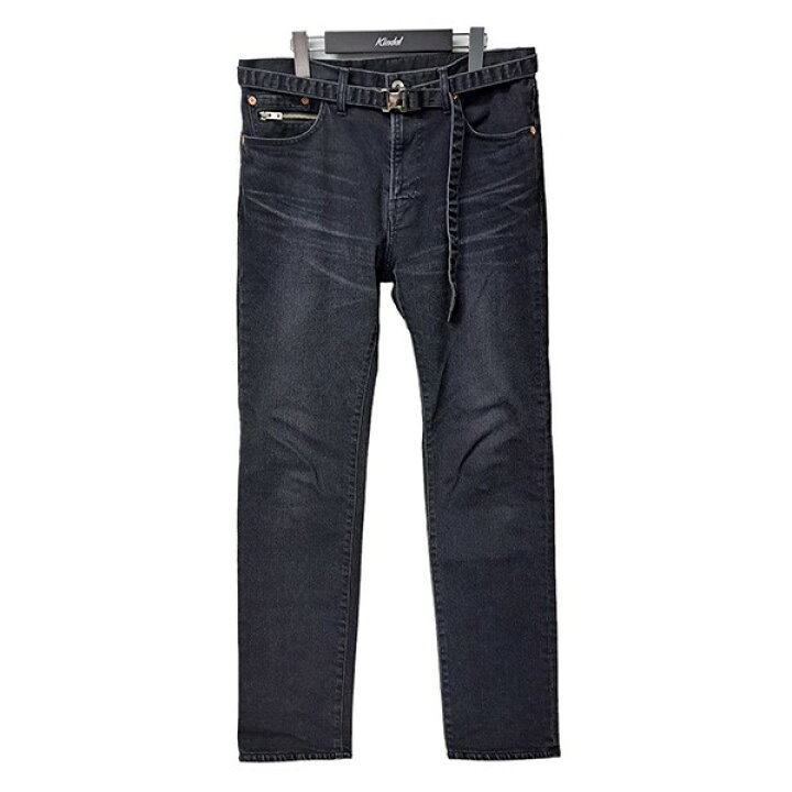 楽天市場】【中古】sacai23SS Slim Tapered Denim Pants ベルト付 