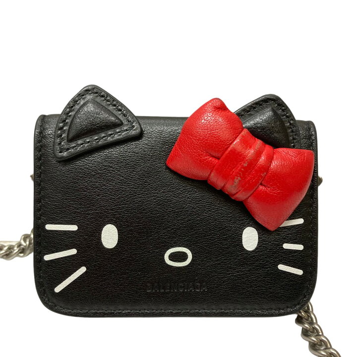 楽天市場】【中古】BALENCIAGA×Hello Kitty チェーンレザーミニ  