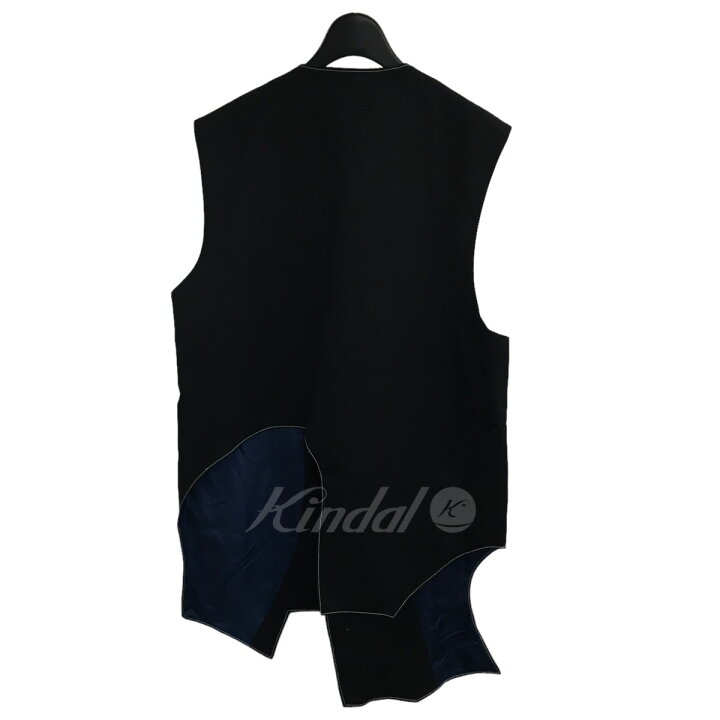 楽天市場】【中古】sulvam「GABARDINE 3 LAPEL VEST」 ベスト ブラック 