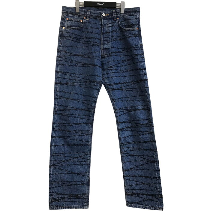 楽天市場】【中古】VETEMENTS21AW 有刺鉄線ワイヤーデニムパンツ 
