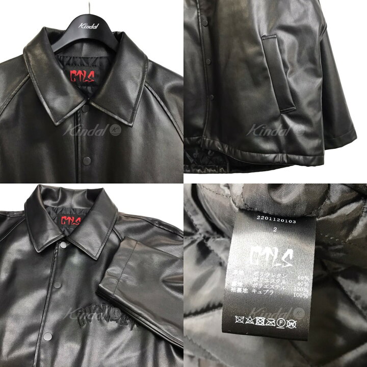 楽天市場】【中古】CVTVLIST22AW フェイクレザーコーチジャケット 