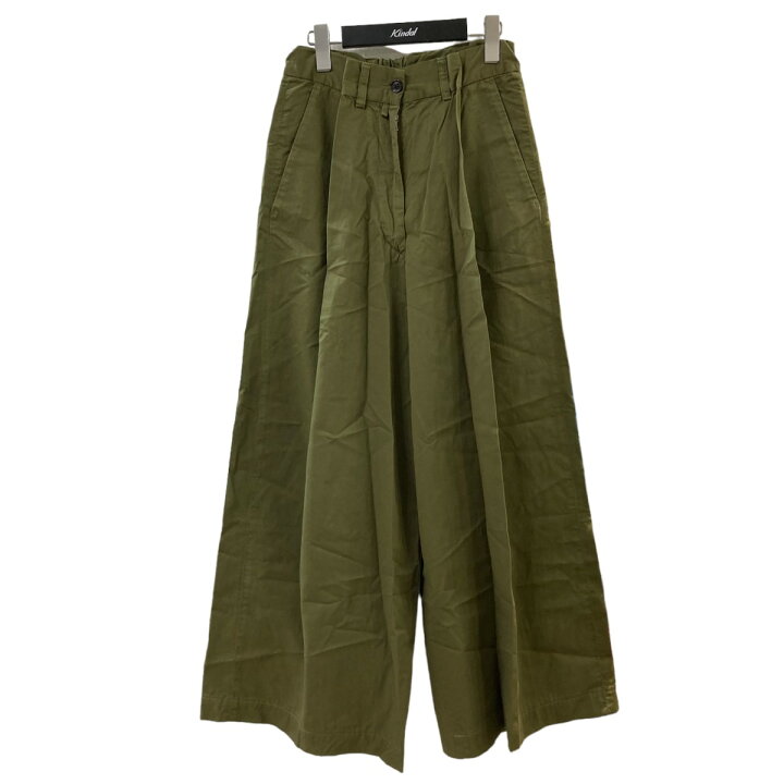 楽天市場】【中古】DRIES VAN NOTEN ワイドパンツ カーキ サイズ：34 