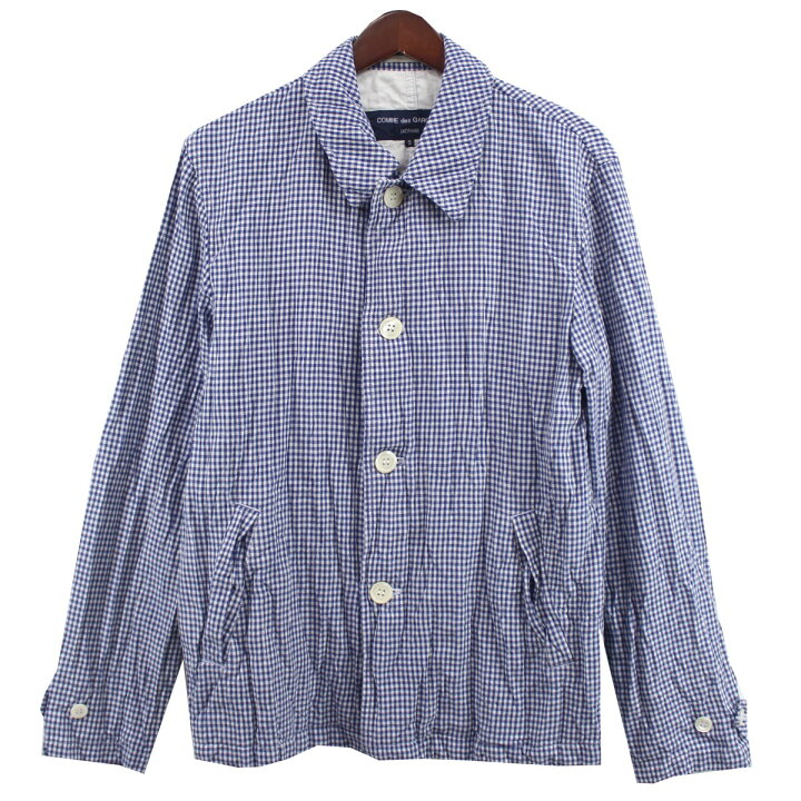 楽天市場】【中古】COMME des GARCONS SHIRT 08SS ギンガムチェック 縮 