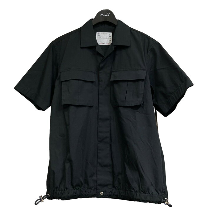 楽天市場】【中古】sacai 22-02942M ドローコード半袖シャツ ブラック 