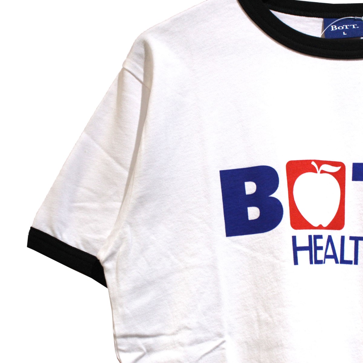 注目 bott Health リンガーTシャツ ホワイト bott Ringer Tシャツ
