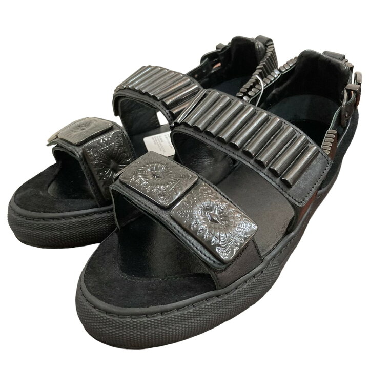 楽天市場】【中古】TOGA PULLAメタルスニーカーサンダル ブラック 