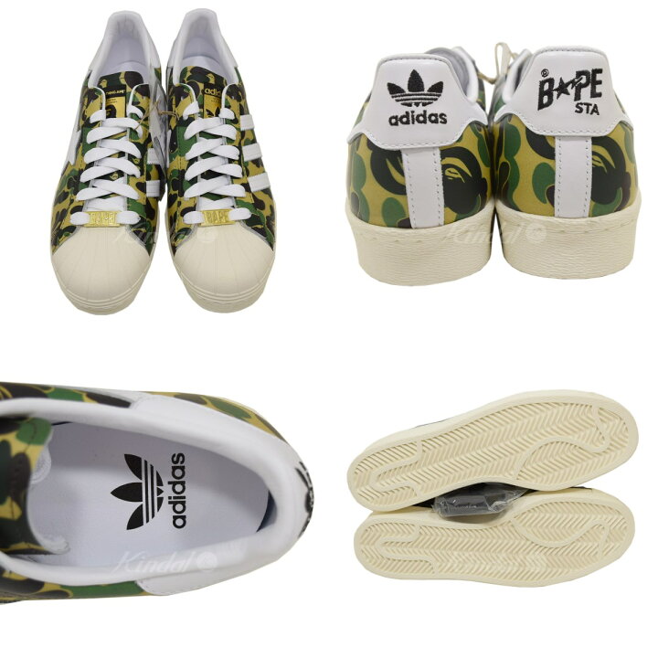 楽天市場】【中古】A BATHING APE × adidas SUPERSTAR 80s BAPE 