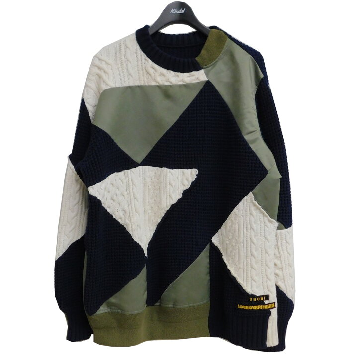楽天市場】【中古】sacai Hank Willis Thomas ロゴ刺繍 ケーブルニット 