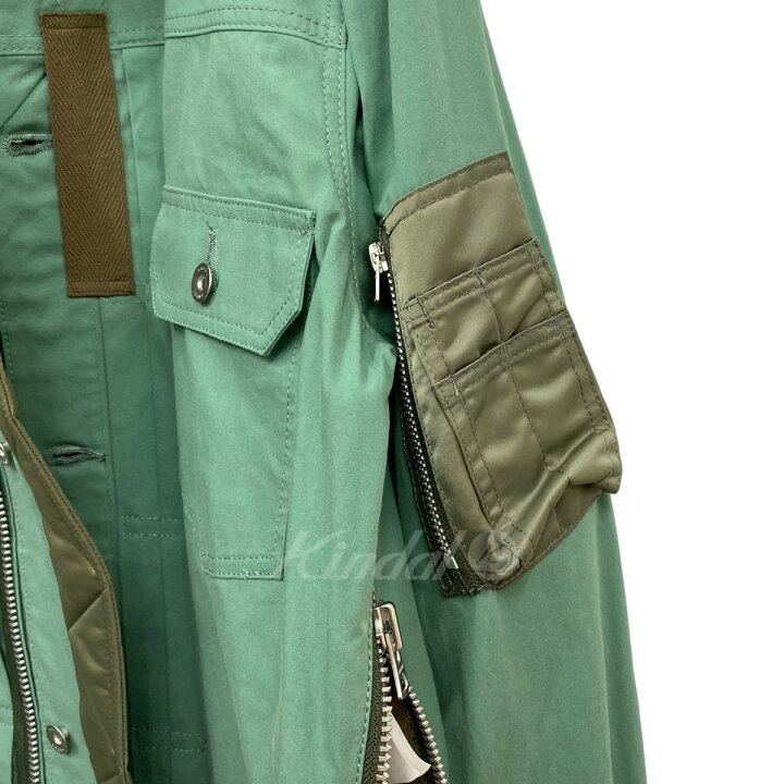 楽天市場】【中古】sacai 21SS Oxford Blouson Cotton Nylon MA-1 