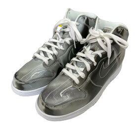 【中古】NIKE×CLOT「Dunk High”Silver／Flux”」ハイカットスニーカー シルバー サイズ：28．5cm【価格見直し】