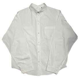 【中古】BALENCIAGADouble Front Cotton Shirt ホワイト サイズ：37【価格見直し】