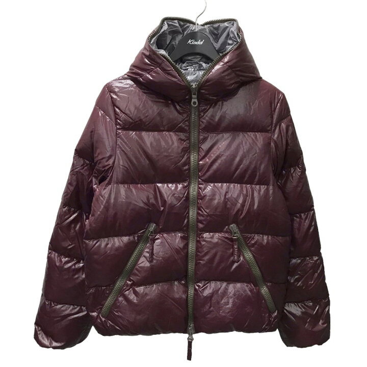 楽天市場】【中古】DUVETICAダウンジャケット ワインレッド・グレー 