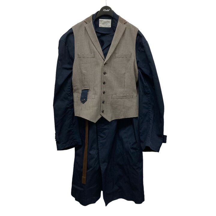 楽天市場】【中古】kolor21SS 「ATTACHED WAISTCOAT」レイヤードコート 