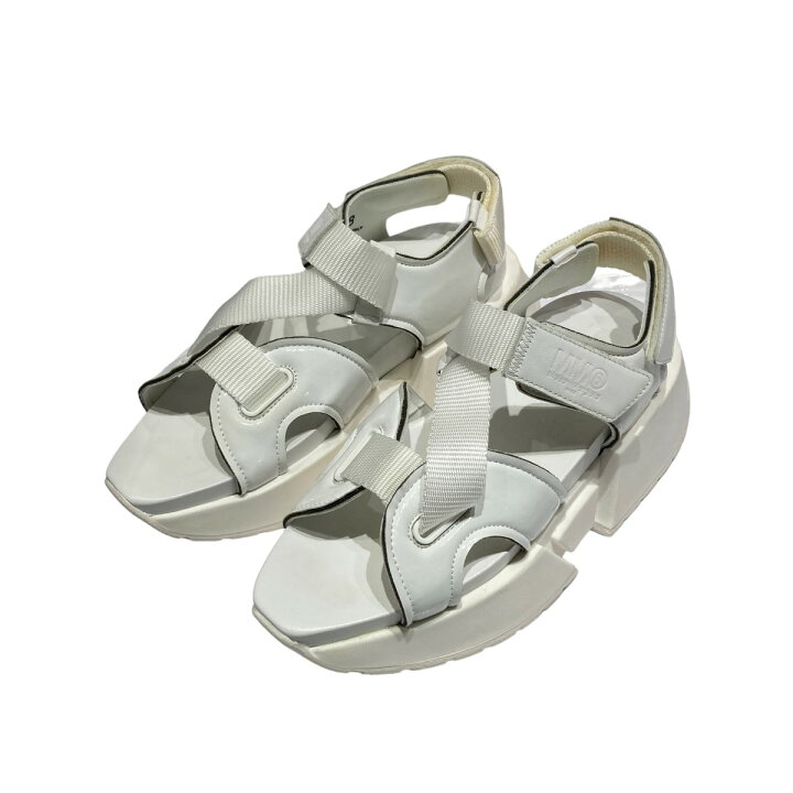 MM6 - 【新品】MM6 MaisonMargiela ホワイト サンダル 38の通販 by  