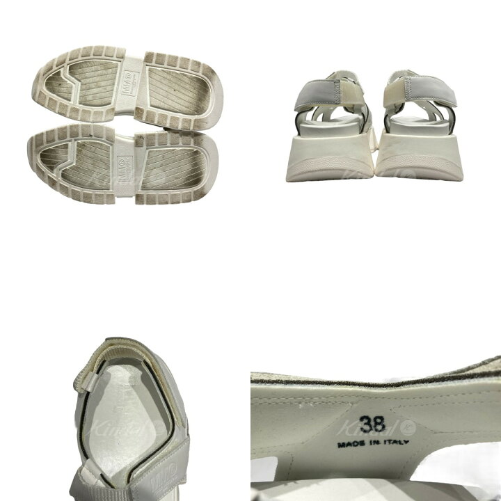 MM6 - 【新品】MM6 MaisonMargiela ホワイト サンダル 38の通販 by  