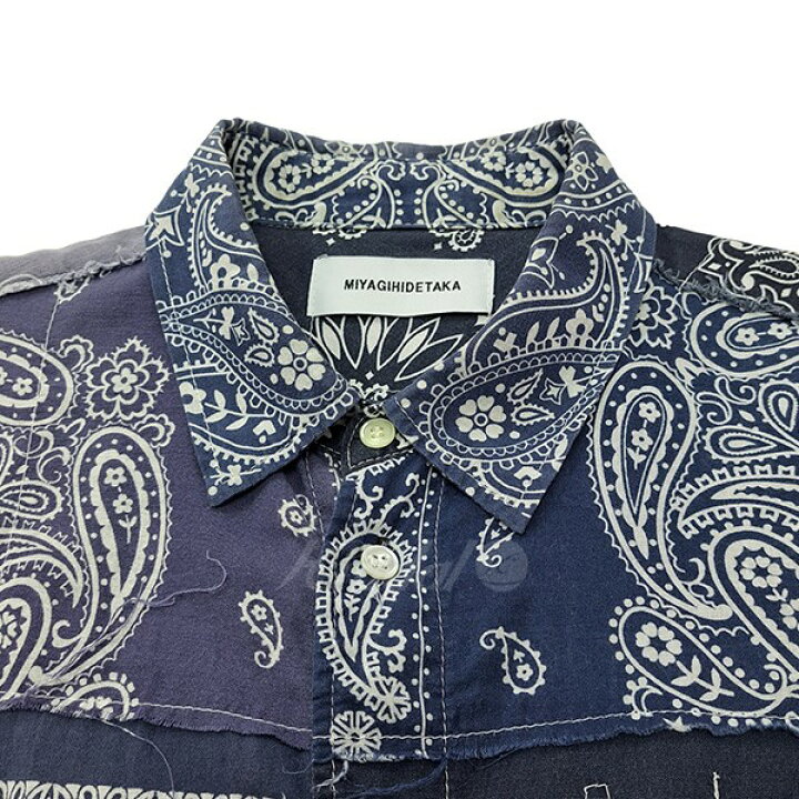 楽天市場】【中古】MIYAGIHIDETAKA 半袖バンダナシャツ ペイズリー 