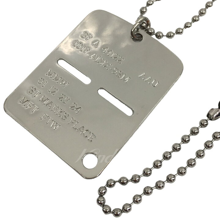 楽天市場】【中古】1017 ALYX 9SM MILITARY TAG ミリタリー タグ 