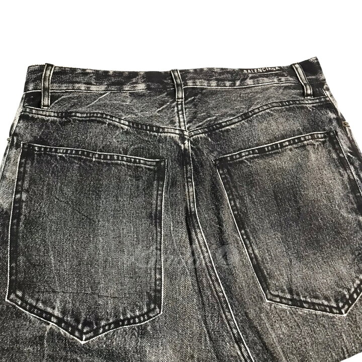 楽天市場】【中古】BALENCIAGA2020SS デニムプリントトロンプルイユ 