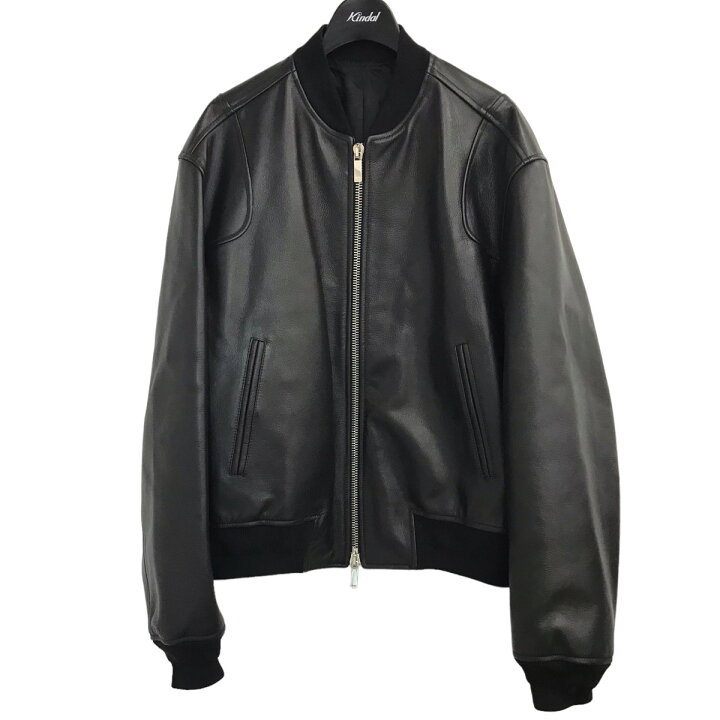 楽天市場】【中古】DIOR レザーボンバージャケット ブラック サイズ 