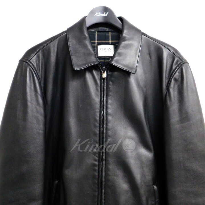 楽天市場】【中古】ARMANI COLLEZIONI ラムレザージャケット ブラック