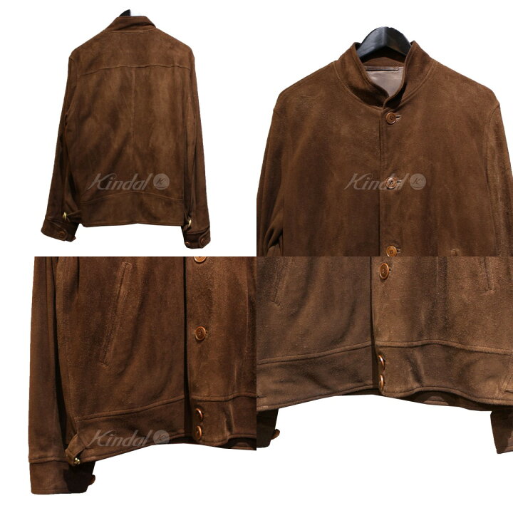 楽天市場】【中古】COMOLI21AW スウェードライダースジャケット 