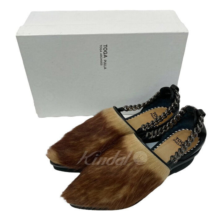 楽天市場】【中古】TOGA PULLA チェーンストラップ ファーシューズ  
