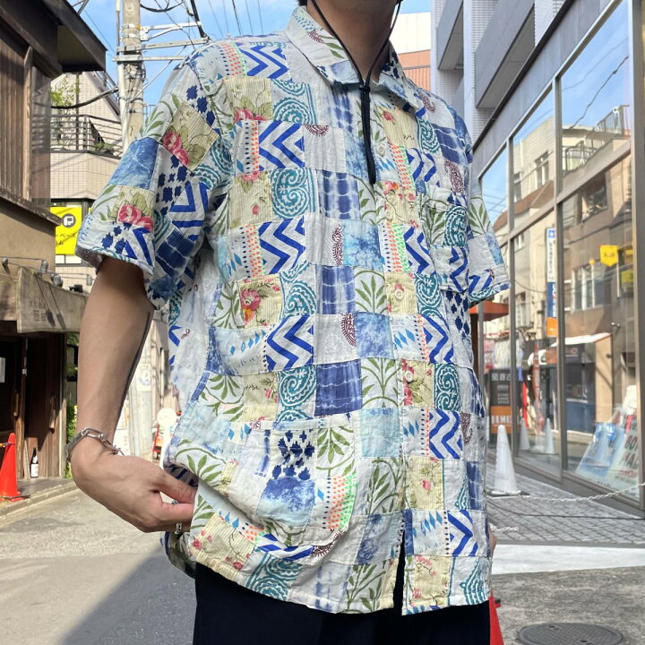 楽天市場】【中古】Engineered Garments23SS Camp Shirt Ethno Print 