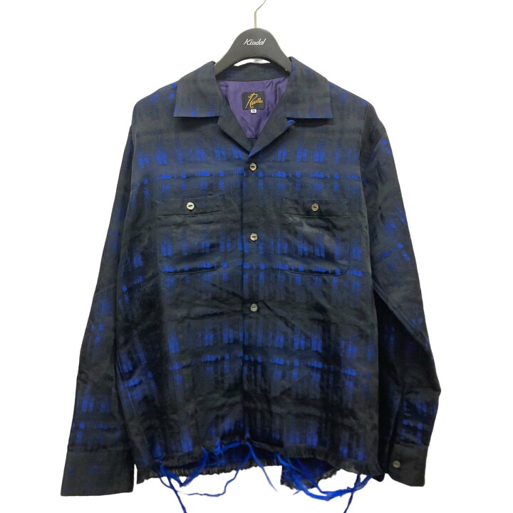 楽天市場】【中古】Needles ダメージ加工チェックシャツJ0110 ブルー 