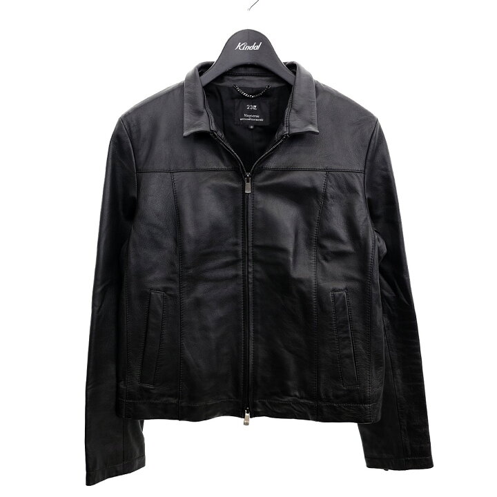 楽天市場】【中古】23区 【467979】ジップアップレザージャケット 