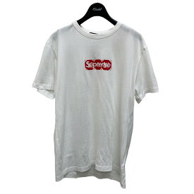 【中古】LOUIS VUITTON17AW Box Logo Tee Tシャツ ホワイト サイズ：S【価格見直し】