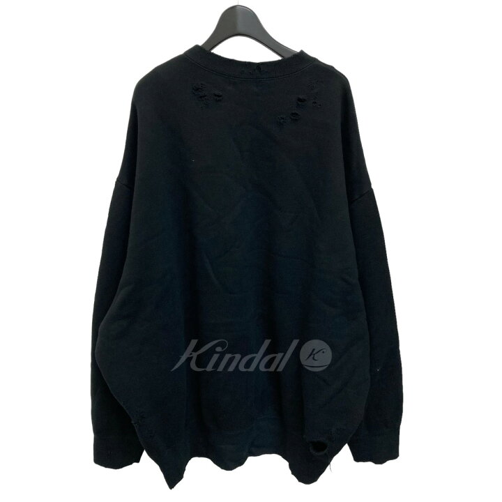 楽天市場】【中古】kolorダメージスウェット 21WCM-T09206 ブラック 